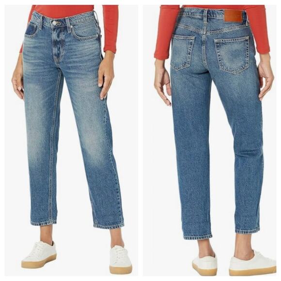 Lucky Brand Denim - Lucky Brand Boy Mid Rise Relaxed Straight Leg Jeans Womens Sz 10/30 Schoolgirl